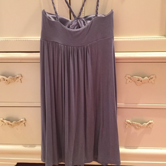 NWOT Forever 21 Grey braided halter dress - Picture 3 of 3